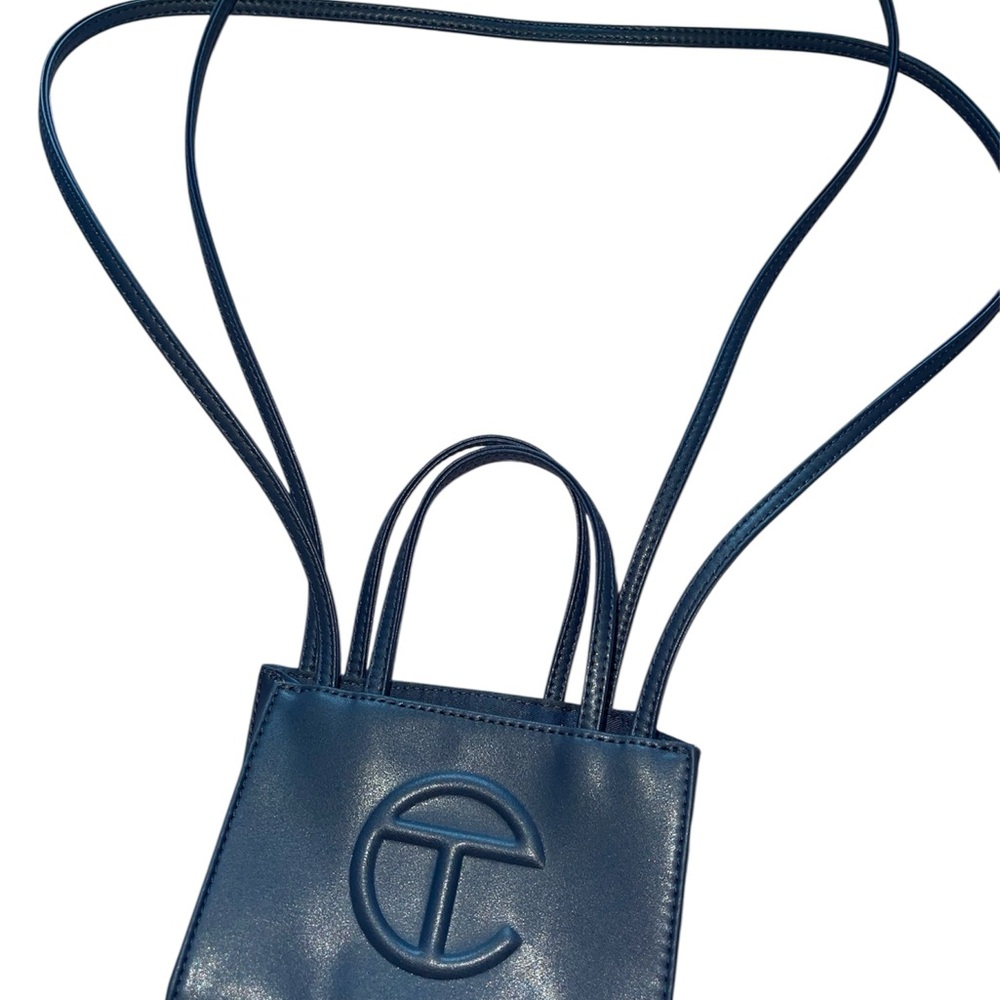 Telfar Blue Mini Bag with Clean Lines